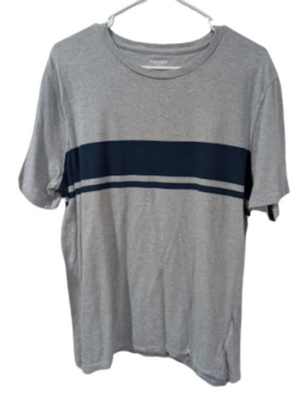 Old Navy Gray and Navy Short Sleeve Tee